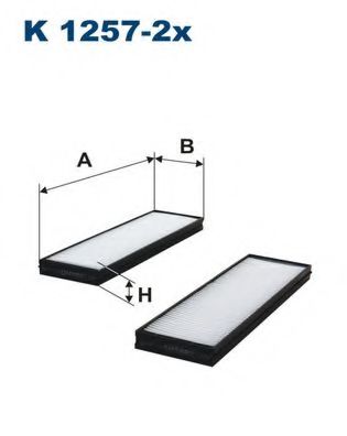 Фильтр салона FILTRON K1257-2x