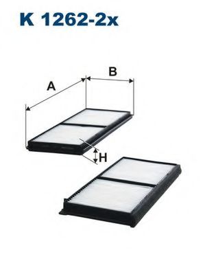 Фильтр салона FILTRON K1262-2x