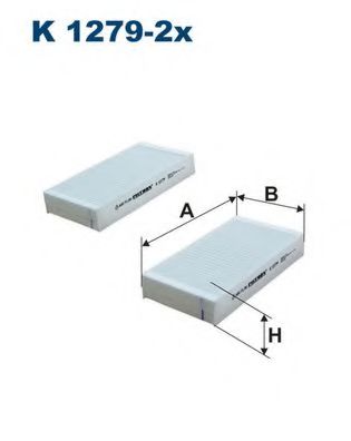 Фильтр салона FILTRON K1279-2x
