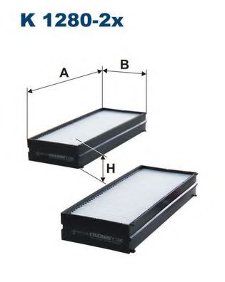 Фильтр салона FILTRON K1280-2x