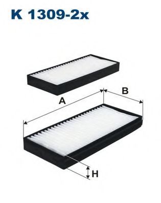 Фильтр салона FILTRON K1309-2x