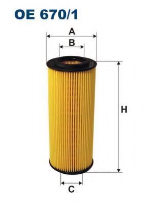 Масляный фильтр FILTRON OE670/1