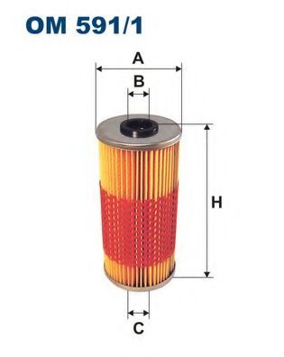 Масляный фильтр FILTRON OM591/1