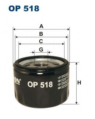 Масляный фильтр FILTRON OP518