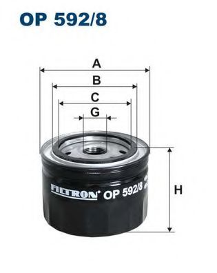 Масляный фильтр FILTRON OP592/8
