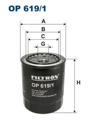 Масляный фильтр FILTRON OP619/1