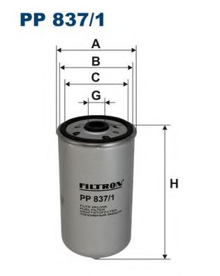 Топливный фильтр FILTRON PP837/1