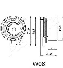 Натяжитель ремня ГРМ ASHIKA 45-0W-006
