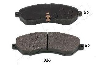 Тормозные колодки ASHIKA 50-00-026