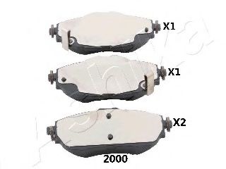 Тормозные колодки ASHIKA 50-02-2000