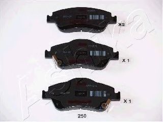 Тормозные колодки ASHIKA 50-02-250