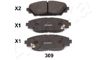 Тормозные колодки ASHIKA 50-03-309