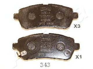 Тормозные колодки ASHIKA 50-03-343