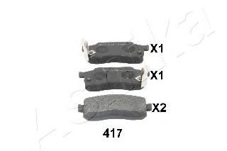Тормозные колодки ASHIKA 50-04-417