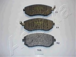 Тормозные колодки ASHIKA 50-07-706