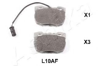 Тормозные колодки ASHIKA 50-0L-L10