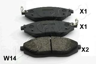 Тормозные колодки ASHIKA 50-0W-W14