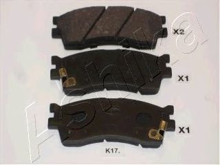 Тормозные колодки ASHIKA 50-K0-017