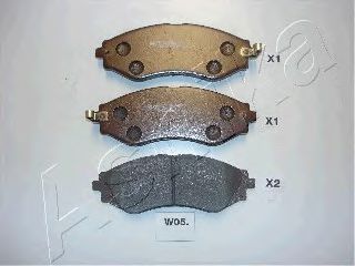 Тормозные колодки ASHIKA 50-W0-005