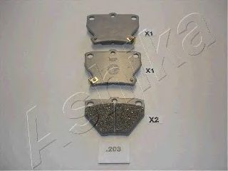 Тормозные колодки ASHIKA 51-02-203