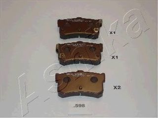 Тормозные колодки ASHIKA 51-05-598