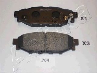 Тормозные колодки ASHIKA 51-07-704