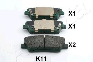 Тормозные колодки ASHIKA 51-0K-K11