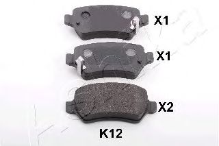 Тормозные колодки ASHIKA 51-0K-K12
