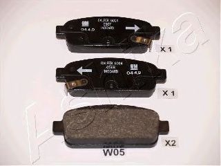 Тормозные колодки ASHIKA 51-0W-W05