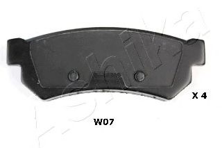 Тормозные колодки ASHIKA 51-0W-W07