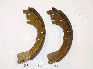 Тормозные колодки барабанные ASHIKA 55-02-206