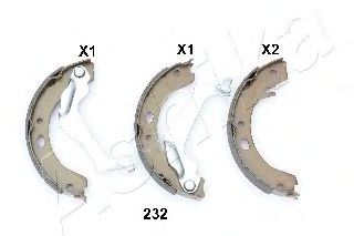 Тормозные колодки барабанные ASHIKA 55-02-232