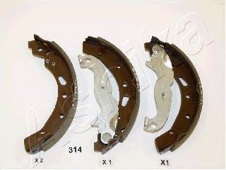 Тормозные колодки барабанные ASHIKA 55-03-314
