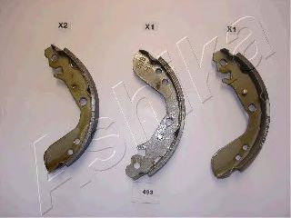 Тормозные колодки барабанные ASHIKA 55-04-493