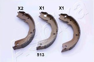 Тормозные колодки барабанные ASHIKA 55-05-513
