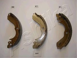 Тормозные колодки барабанные ASHIKA 55-05-587