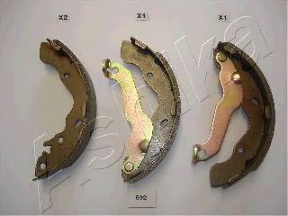 Тормозные колодки барабанные ASHIKA 55-05-592