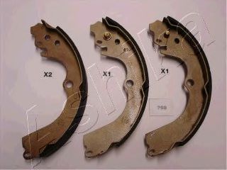 Тормозные колодки барабанные ASHIKA 55-07-798