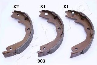 Тормозные колодки барабанные ASHIKA 55-09-903