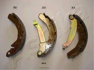 Тормозные колодки барабанные ASHIKA 55-W0-001