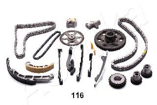 Цепь ГРМ, комплект ASHIKA KCK116