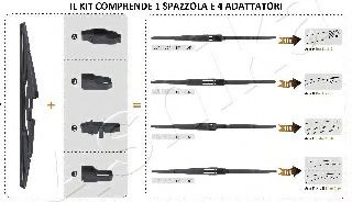 Щетка стеклоочистителя ASHIKA SA-X28R