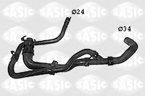 Патрубок радиатора SASIC SWH0485