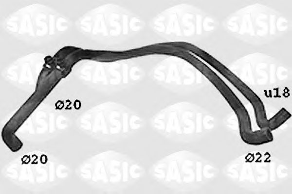 Патрубок радиатора SASIC SWH4249