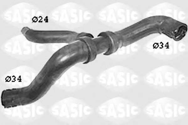 Патрубок радиатора SASIC SWH6625