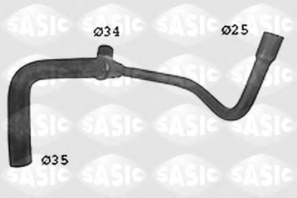 Патрубок радиатора SASIC SWH6712