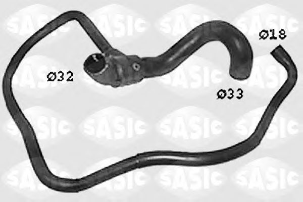 Патрубок радиатора SASIC SWH6763