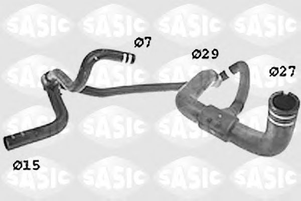 Патрубок радиатора SASIC SWH6836