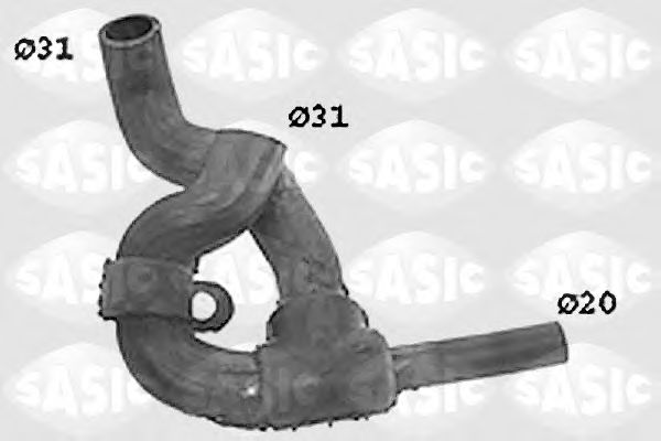 Патрубок радиатора SASIC SWH4183