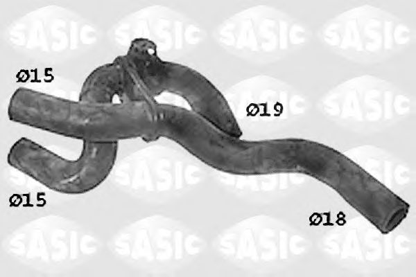 Патрубок радиатора SASIC SWH4189